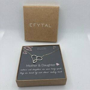 EFYTAL mother & daughter necklace 925 silver